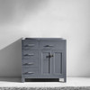 Virtu USA MS-2136L-CAB-GR Caroline Parkway 36" Cabinet Only in Grey