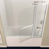 ANZZI 5 Ft. Acrylic Right Drain Rectangle Tub In White with 48" x 58" Frameless Tub Door In Polished Chrome - SD05401CH-3260R