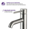 ANZZI Valle Single Hole Single Handle Bathroom Faucet In Brushed Nickel - L-AZ107BN