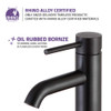 ANZZI Valle Single Hole Single Handle Bathroom Faucet In Oil Rubbed Bronze - L-AZ107ORB