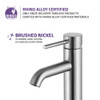 ANZZI Valle Single Hole Single Handle Bathroom Faucet In Brushed Nickel - L-AZ108BN