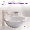 ANZZI Deux Series Ceramic Vessel Sink In White - LS-AZ118