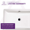 ANZZI Deux Series Ceramic Vessel Sink In White - LS-AZ122