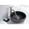 ANZZI Tara Series Ceramic Vessel Sink In Black - LS-AZ8195