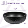 ANZZI Tara Series Ceramic Vessel Sink In Black - LS-AZ8195