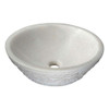 ANZZI Nora Natural Stone Vessel Sink In White Marble - LS-AZ8232