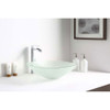ANZZI Vista Series Deco-Glass Vessel Sink In Lustrous Frosted Finish - LS-AZ081