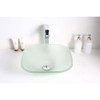 ANZZI Vista Series Deco-Glass Vessel Sink In Lustrous Frosted Finish - LS-AZ081