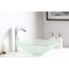 ANZZI Vista Series Deco-Glass Vessel Sink In Lustrous Frosted Finish - LS-AZ081