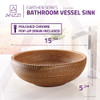 ANZZI Earthen Series Vessel Sink In Creamy Beige - LS-AZ183