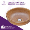 ANZZI Earthen Series Vessel Sink In Creamy Beige - LS-AZ183