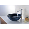 ANZZI Rongomae Series Deco-Glass Vessel Sink In Coiled Blue - LS-AZ8097