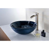 ANZZI Rongomae Series Deco-Glass Vessel Sink In Coiled Blue - LS-AZ8097