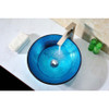 ANZZI Taba Series Deco-Glass Vessel Sink In Lustrous Blue - LS-AZ8099