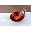 ANZZI Oau Series Deco-Glass Vessel Sink In Lustrous Red - LS-AZ8108