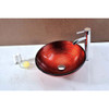 ANZZI Oau Series Deco-Glass Vessel Sink In Lustrous Red - LS-AZ8108