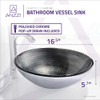 ANZZI Tara Series Deco-Glass Vessel Sink In Precious Storm - LS-AZ8188