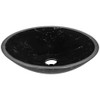 ANZZI Lepea Series Vessel Sink In Marbled Black - LS-AZ8197