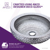 ANZZI Levi Series Vessel Sink In Speckled Silver - LS-AZ8200