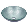 ANZZI Gardena Series Deco-Glass Vessel Sink In Glacial Silver - LS-AZ8229