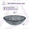 ANZZI Gardena Series Deco-Glass Vessel Sink In Verdure Silver - LS-AZ8230