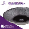 ANZZI Zebedia Series Vessel Sink In Blue - Oval 6