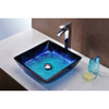 ANZZI Kuku Series Deco-Glass Vessel Sink In Blazing Blue - S128