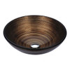 ANZZI Gardena Series Deco-Glass Vessel Sink In Radial Umber - S205