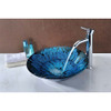 ANZZI Telina Series Deco-Glass Vessel Sink In Lustrous Blue And Black - Y270