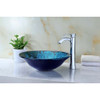 ANZZI Telina Series Deco-Glass Vessel Sink In Lustrous Blue And Black - Y270