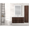 ANZZI 39" W x 20" H x 18" D Bath Vanity Set In Dark Brown with Vanity Top In White with White Basin And Mirror - VT-MR3SCCT39-DB