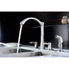 ANZZI Soave Series 2-Handle Standard Kitchen Faucet In Brushed Nickel - KF-AZ032BN