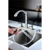 ANZZI Soave Series 2-Handle Standard Kitchen Faucet In Brushed Nickel - KF-AZ032BN