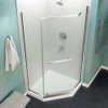 ANZZI Castle Series 49" x 72" Semi-Frameless Shower Door with Tsunami Guard In Polished Chrome - SD-AZ056-01CH