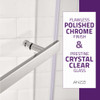 ANZZI Castle Series 49" x 72" Semi-Frameless Shower Door with Tsunami Guard In Polished Chrome - SD-AZ056-01CH