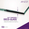 ANZZI Padrona Series 48" By 76" Frameless Sliding Shower Door In Chrome with Handle - MNSD-AZ13-01CH