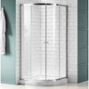 ANZZI Mare 35" x 76" Framed Shower Enclosure with Tsunami Guard In Polished Chrome - SD-AZ050-01CH