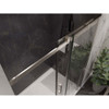 ANZZI Rhodes Series 60" x 76" Frameless Sliding Shower Door with Handle In Brushed Nickel - SD-FRLS05702BN