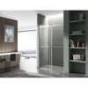 ANZZI Kahn Series 48" x 76" Frameless Sliding Shower Door with Horizontal Handle In Chrome - SD-FRLS05801CH