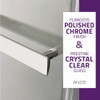 ANZZI Kahn Series 60" x 76" Frameless Sliding Shower Door with Horizontal Handle In Chrome - SD-FRLS05802CH