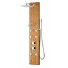 ANZZI Crane 60" Full Body Shower Panel with Heavy Rain Shower And Spray Wand In Natural Bamboo - SP-AZ058