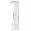 ANZZI Lynx 58" 3-Jetted Full Body Shower Panel with Heavy Rain Shower And Spray Wand In White - SP-AZ8090