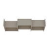 Manhattan Comfort 13PMC6 Hampton Zig-Zag Wall Decor Shelves in Off White