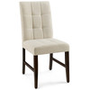 Modway Promulgate Biscuit Tufted Upholstered Fabric Dining Chair Set of 2 EEI-3335-BEI Beige