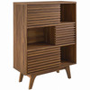 Modway Render Three-Tier Display Storage Cabinet Stand EEI-3343-WAL Walnut