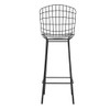 Manhattan Comfort 2-198AMC3 Madeline 41.73"  Barstool, Set of 2 with Seat Cushion in Black