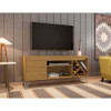 Manhattan Comfort 216BMC2 Baxter Mid-Century- Modern 53.54" TV Stand with Wine Rack in Cinnamon
