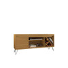 Manhattan Comfort 216BMC2 Baxter Mid-Century- Modern 53.54" TV Stand with Wine Rack in Cinnamon