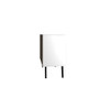 Manhattan Comfort 144AMC205 Mid-Century- Modern Amsterdam Double Side Table 2.0 with 3 Shelves in White