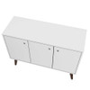 Manhattan Comfort 155AMC200 Mid-Century- Modern Bromma 35.43" Sideboard 2.0 with 3 Shelves in White